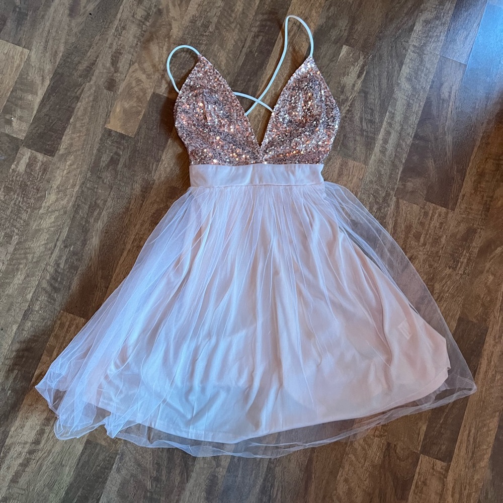 Sparkle mini dress